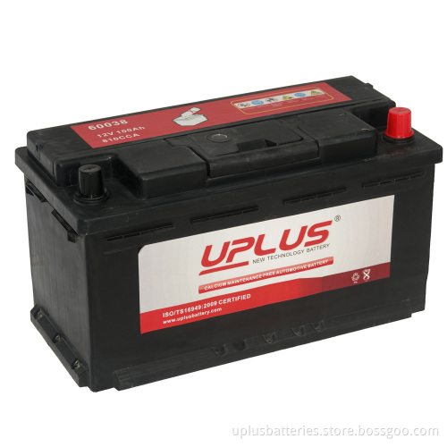 60038 12V 98ah DIN Standard Start Car Battery